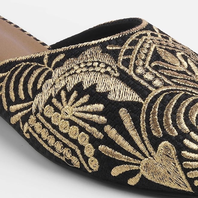 Cheemo Women Gold Wedding Slip Ons (SKU: 92-311-15-37)