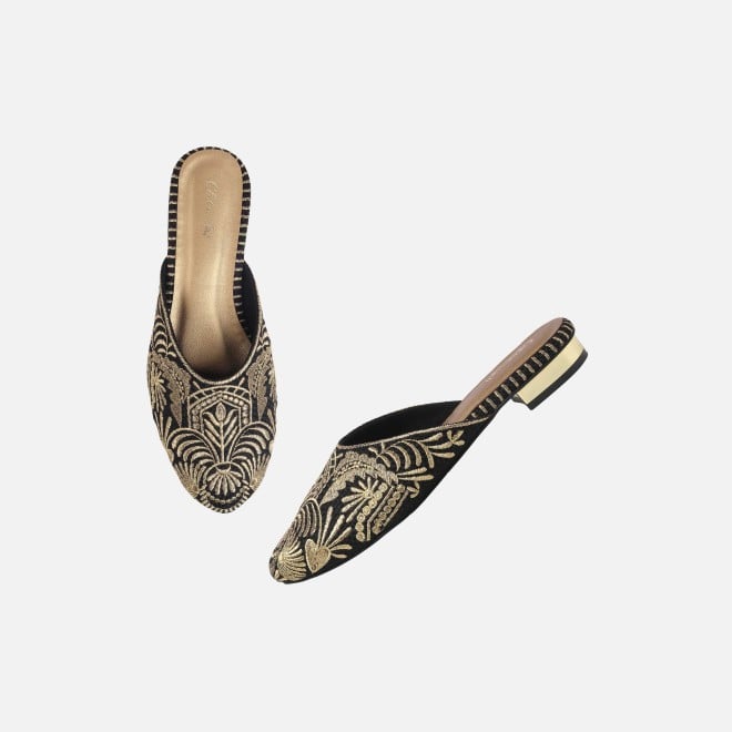 Cheemo Women Gold Wedding Slip Ons (SKU: 92-311-15-37)