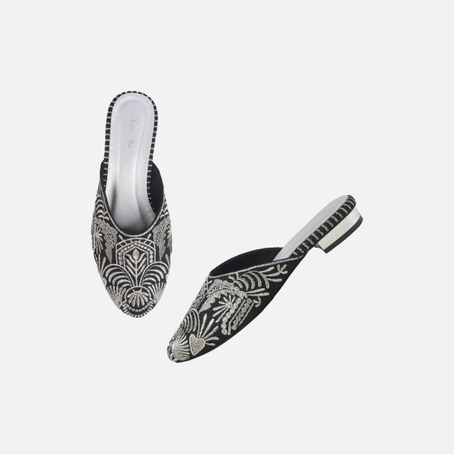 Cheemo Women Silver Wedding Slip Ons (SKU: 92-311-27-37)