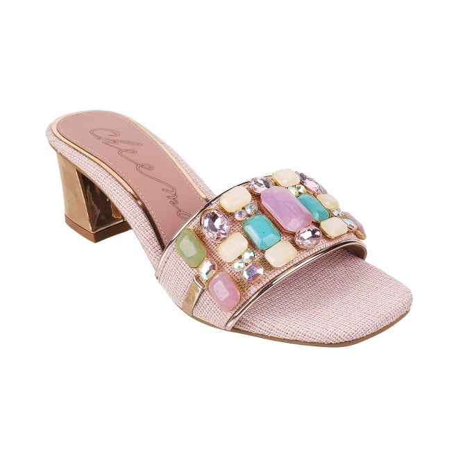 Cheemo Rose-Gold Casual Slip Ons for Women