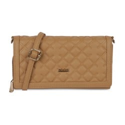 Women Beige Womens Wallets Flap Over Sling