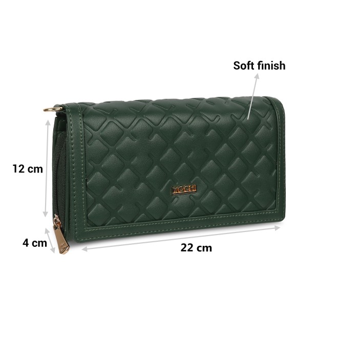 Mochi Women Green Womens Wallets Flap Over Sling (SKU: 95-103-21-10)