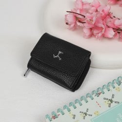 Women Black Womens Wallets Bifold