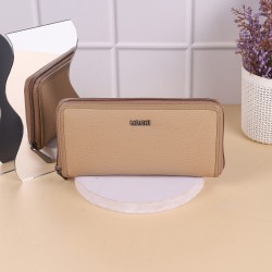 Women Beige Womens Wallets Zip Around