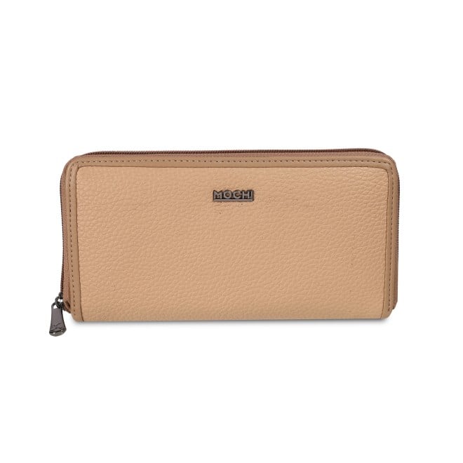 Mochi Women Beige Womens Wallets Zip Around (SKU: 95-135-20-10)