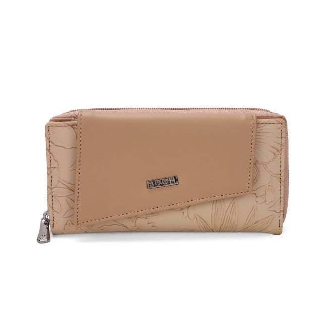 Mochi Women Beige Womens Wallets Zip Around