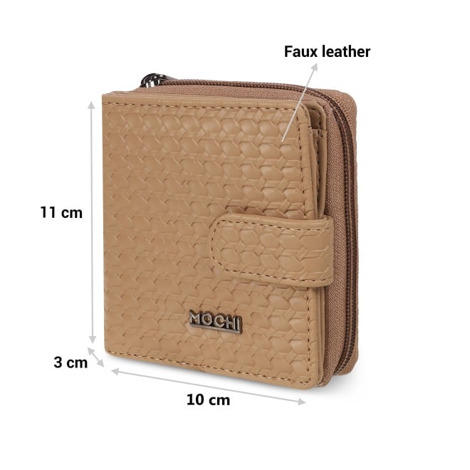 Mochi Women Beige Womens Wallets Zip Around (SKU: 95-139-20-10)