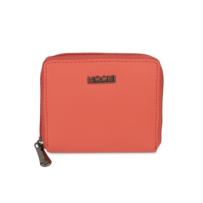 Mochi Women Orange Womens Wallets Zip Around