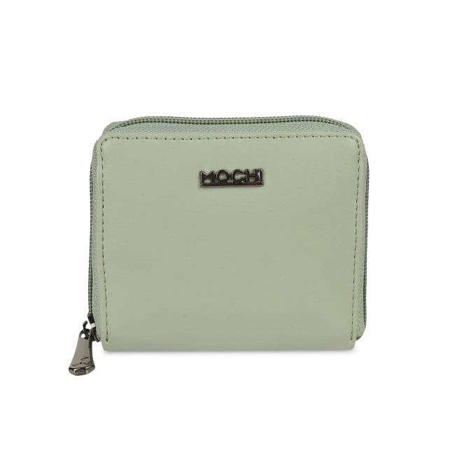 Mochi Women Light-Green Womens Wallets Zip Around