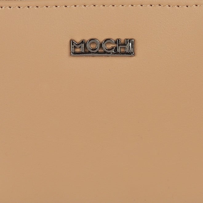 Mochi Women Beige Womens Wallets Zip Around (SKU: 95-142-20-10)