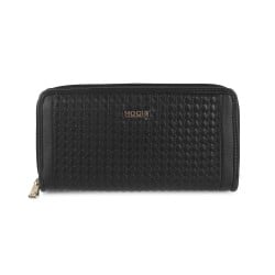 Women Black Wallets Zip Around