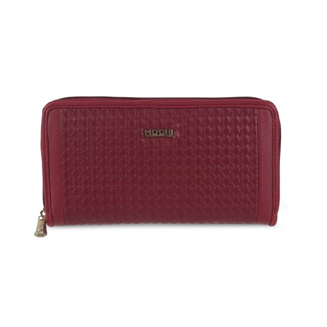 Mochi Women Maroon Wallets Zip Around (SKU: 95-149-44-10)