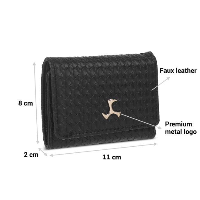 Mochi Women Black Casual Wallet (SKU: 95-150-11-10)