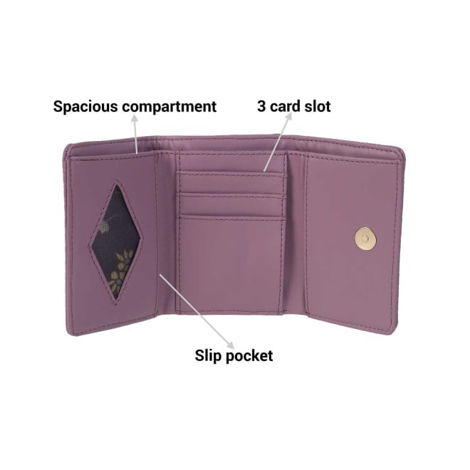 Mochi Women Purple Casual Wallet (SKU: 95-150-26-10)