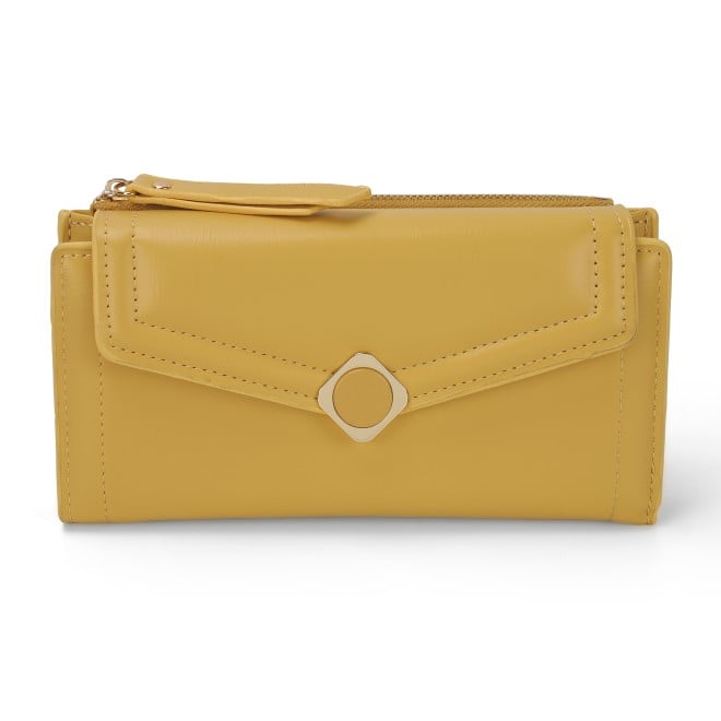 Mochi Women Yellow Womens Wallets Flap Over Sling