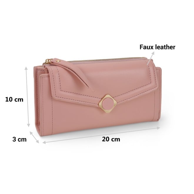 Mochi Women Light Pink Womens Wallets Flap Over Sling (SKU: 95-153-78-10)