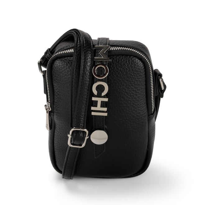 Mochi Women Black Hand Bags Zip Top Sling