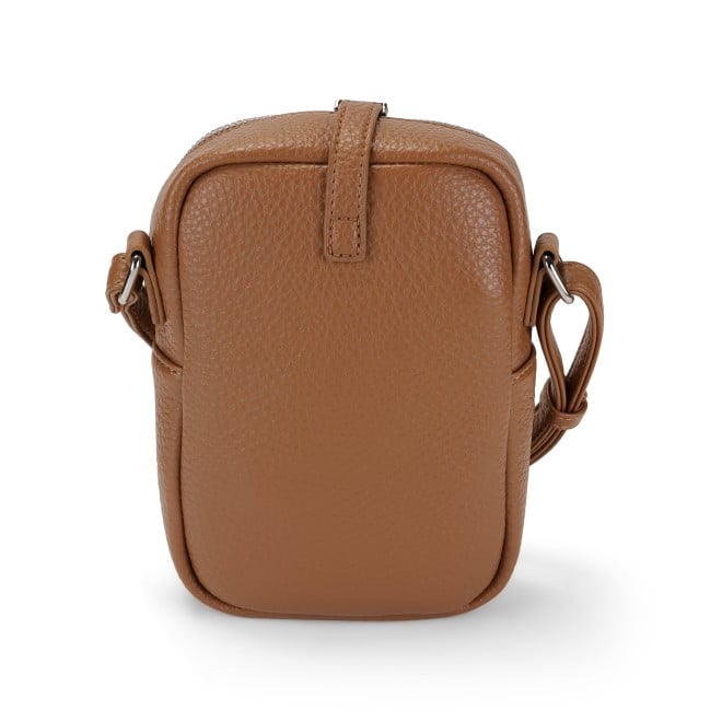 Mochi Women Brown Hand Bags Zip Top Sling (SKU: 95-156-12-10)