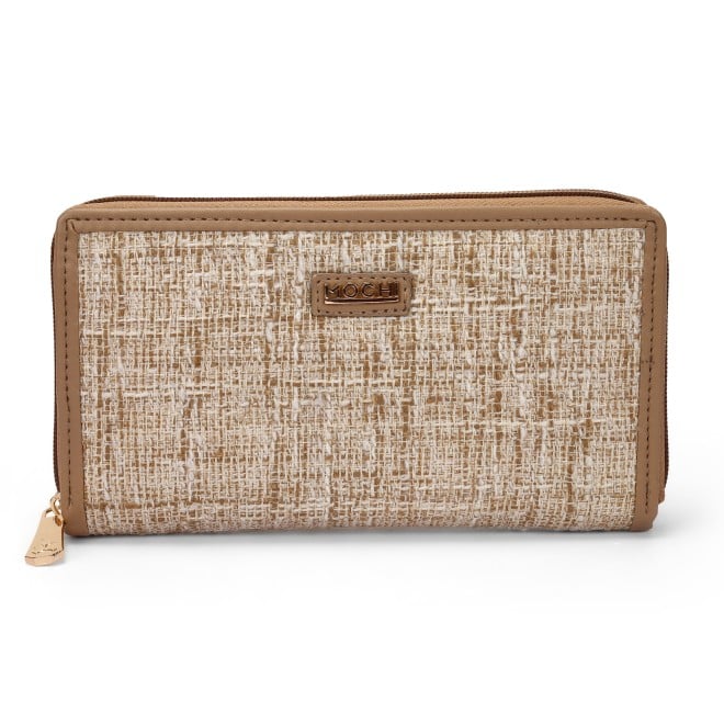 Mochi Women Beige Womens Wallets Zip Around