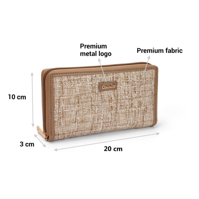 Mochi Women Beige Womens Wallets Zip Around (SKU: 95-169-20-10)