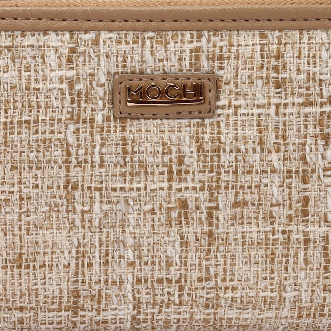 Mochi Women Beige Womens Wallets Zip Around (SKU: 95-169-20-10)