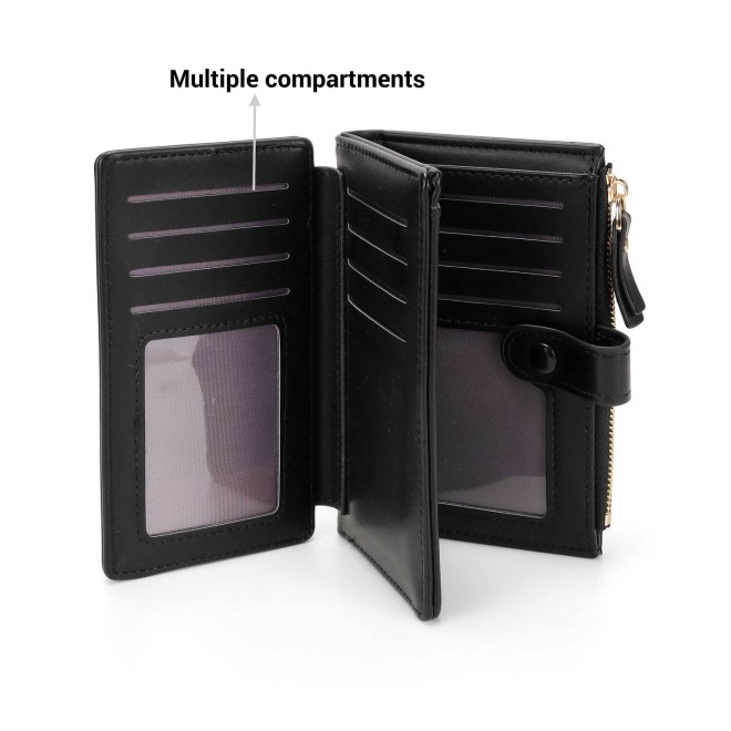 Mochi Women Black Casual Wallet (SKU: 95-171-11-10)