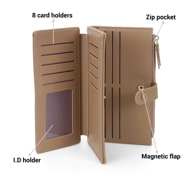 Mochi Women Beige Casual Wallet (SKU: 95-172-20-10)