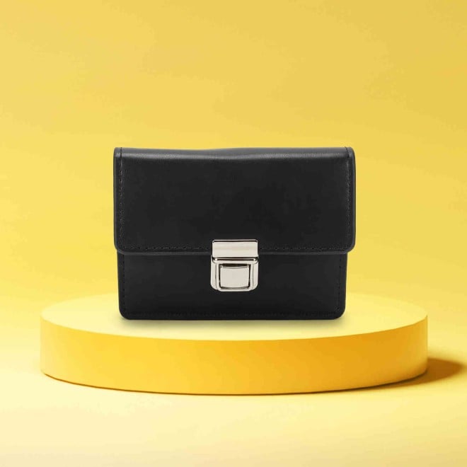 Mochi Women Black Casual Wallet