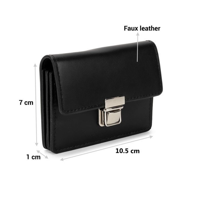 Mochi Women Black Casual Wallet (SKU: 95-173-11-10)
