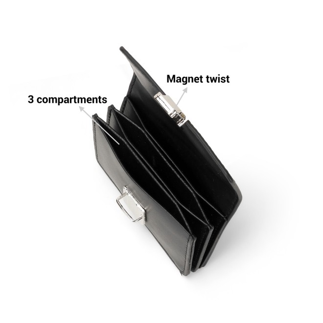 Mochi Women Black Casual Wallet (SKU: 95-173-11-10)