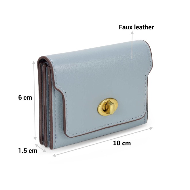 Mochi Women Light Blue Casual Wallet (SKU: 95-174-32-10)