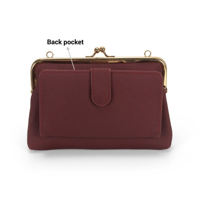 Mochi Women Maroon Clutch (SKU: 95-175-44-10)