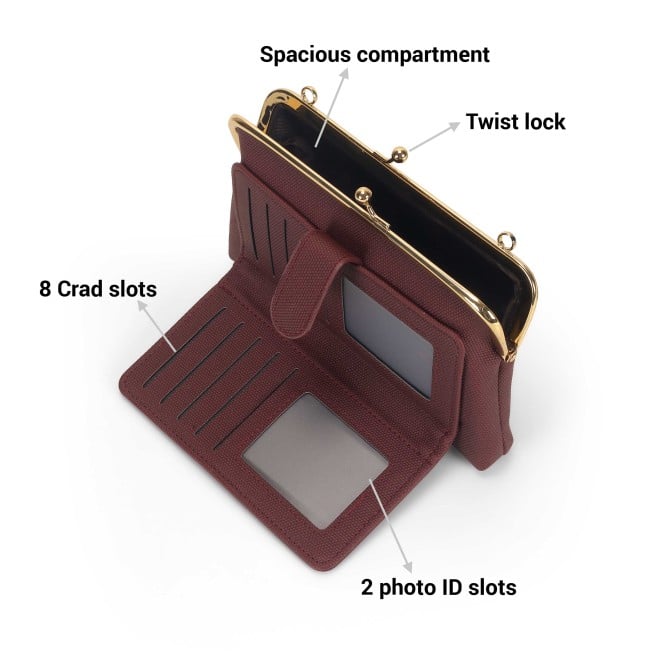 Mochi Women Maroon Clutch (SKU: 95-175-44-10)