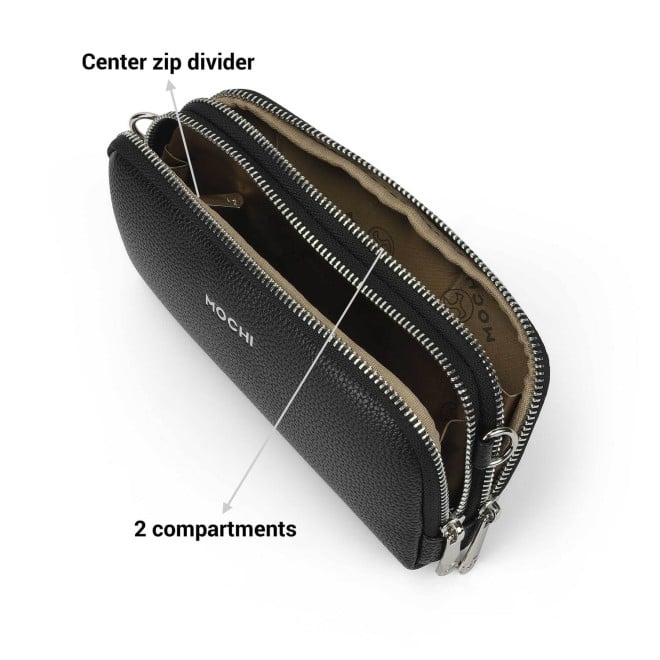 Mochi Women Black Casual Wallet (SKU: 95-177-11-10)