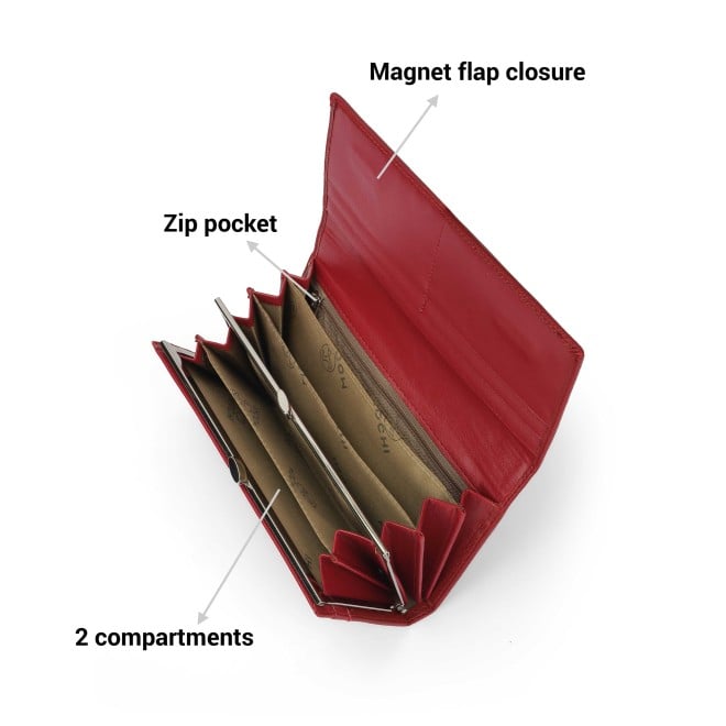 Mochi Women Maroon Wallet (SKU: 95-178-44-10)