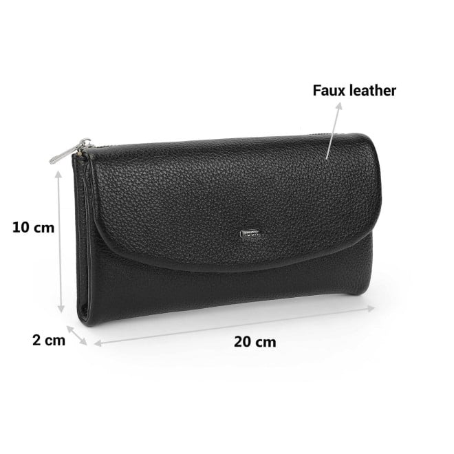 Mochi Women Black Casual Wallet (SKU: 95-179-11-10)