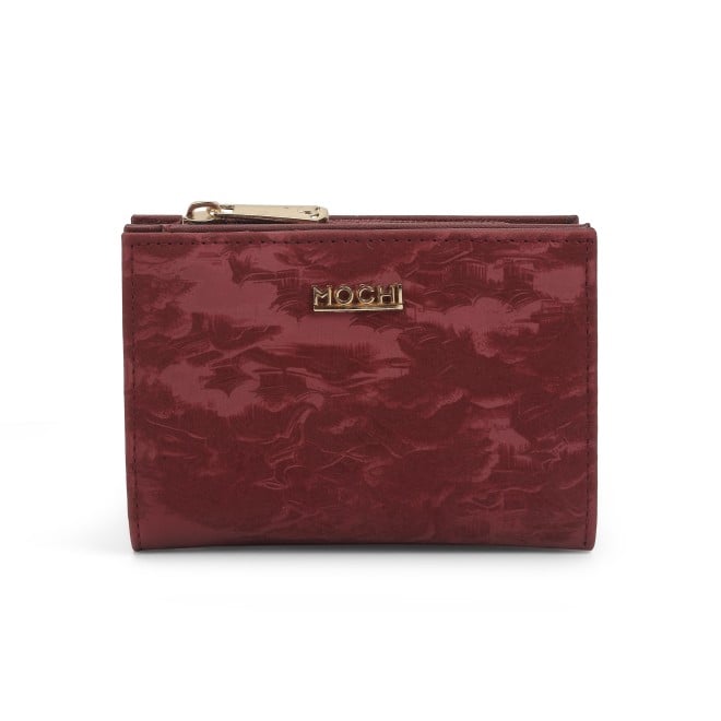 Mochi Women Maroon Womens Wallets Zip Around