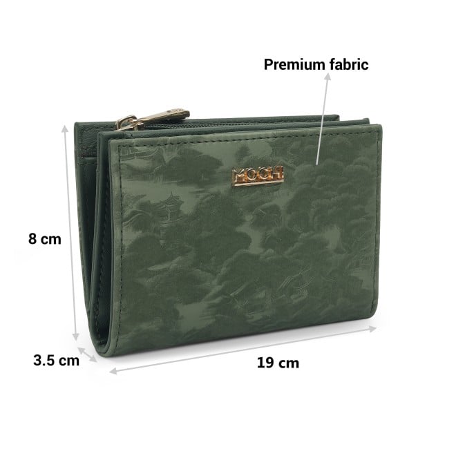 Mochi Women Green Womens Wallets Zip Around (SKU: 95-184-21-10)