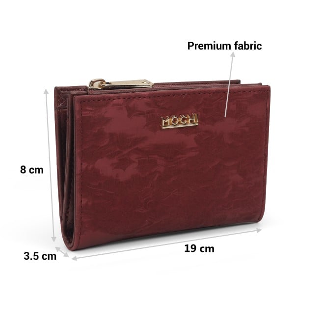 Mochi Women Maroon Womens Wallets Zip Around (SKU: 95-184-44-10)