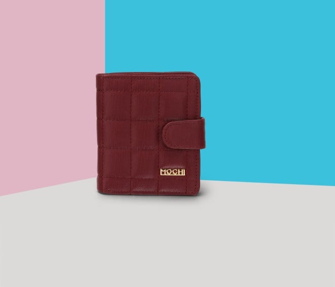Mochi Women Maroon Wallet (SKU: 95-187-44-10)