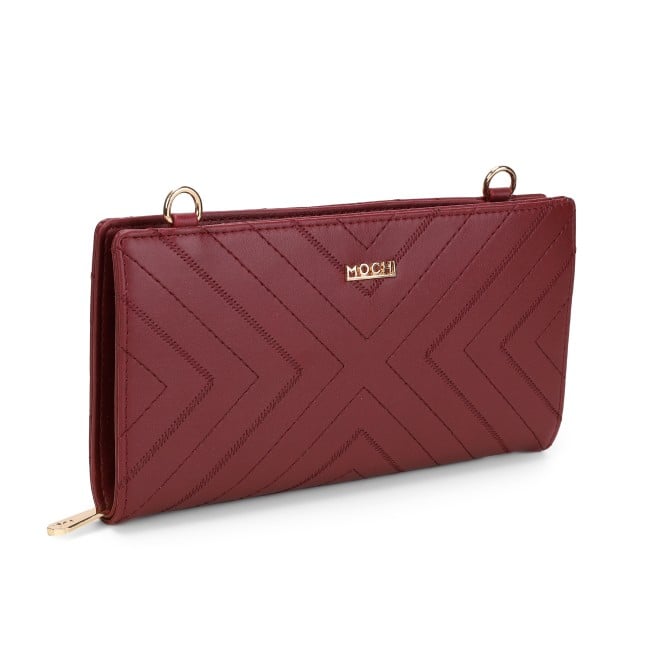 Mochi Women Maroon Wallet (SKU: 95-188-44-10)