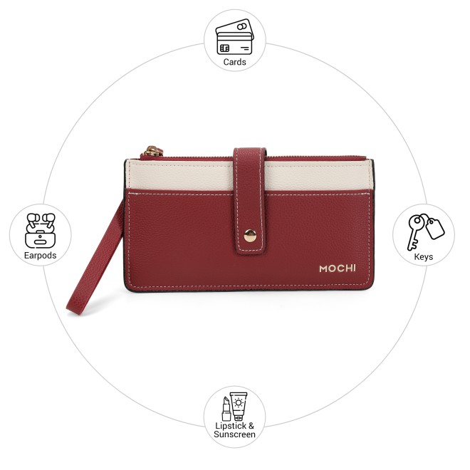 Mochi Women Maroon Wallet (SKU: 95-227-44-10)