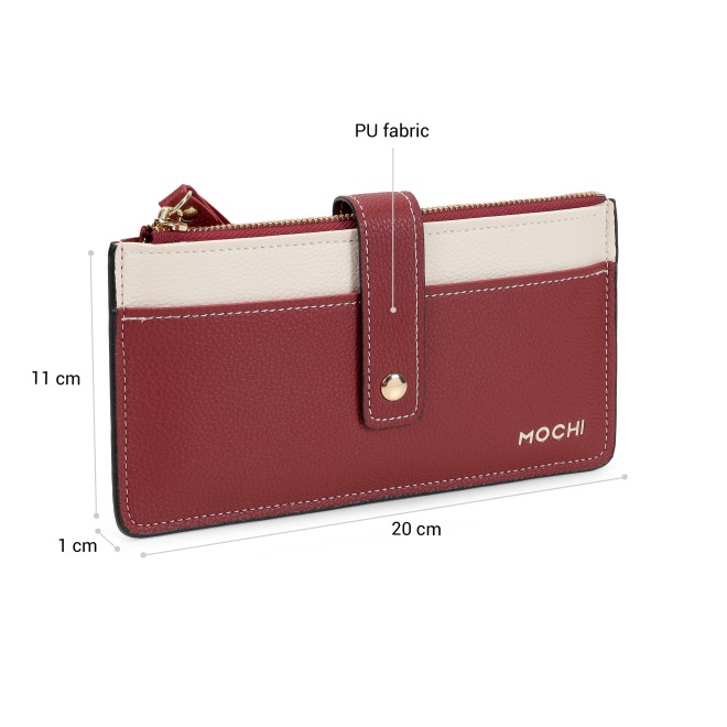 Mochi Women Maroon Wallet (SKU: 95-227-44-10)
