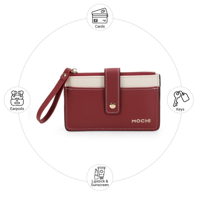 Mochi Women Maroon Wallet (SKU: 95-228-44-10)