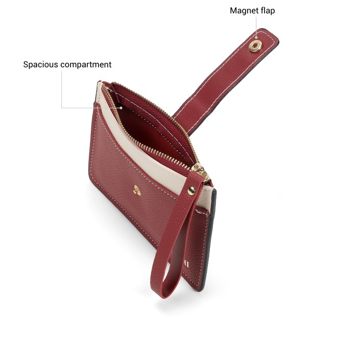 Mochi Women Maroon Wallet (SKU: 95-228-44-10)