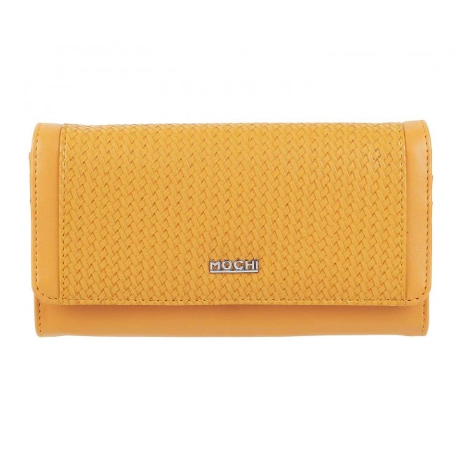 Mochi Women Yellow Womens Wallets Bifold