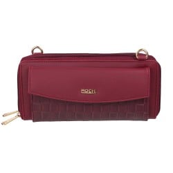 Women Maroon Sling Bag